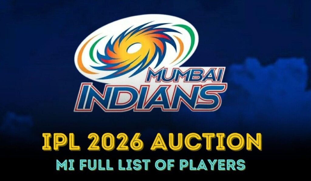 Mumbai Indians | MI Squad for IPL 2026