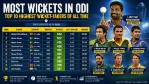 Most Wickets in ODI Top 10 Highest Wicket-Takers of All Time (2026)
